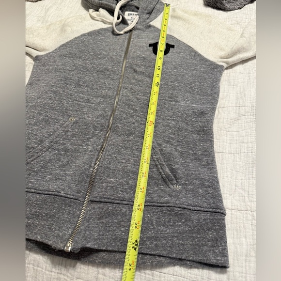 True Religion Womans Jeans Hoodie Sweater Logo Buddah Size S - Picture 8 of 10